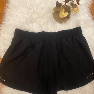 🎀 Asics Black , Running Shorts Women's Large.
